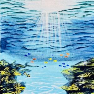 Ocean Light – Acrylic Underwater Painting