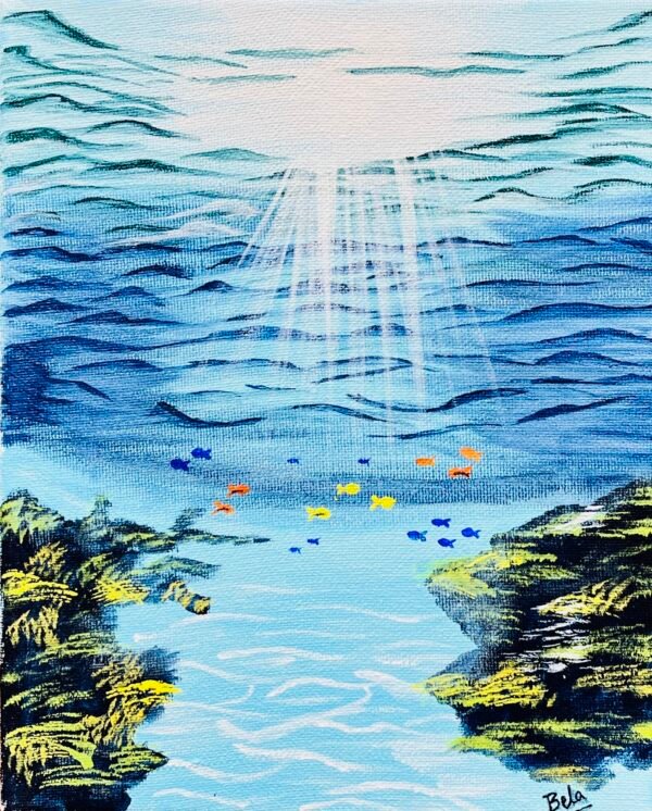 Ocean Light – Acrylic Underwater Painting