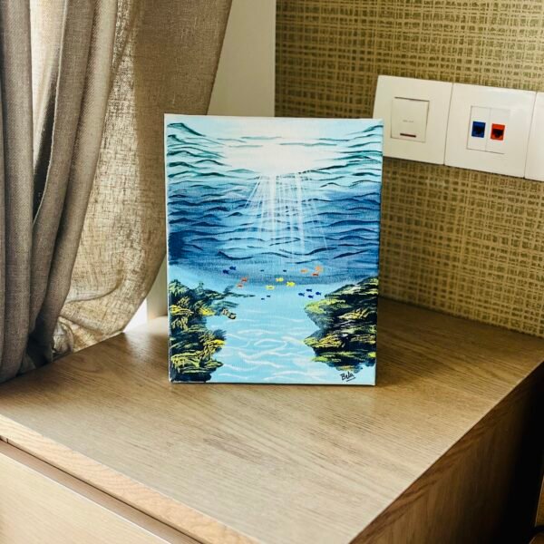 Ocean Light – Acrylic Underwater Painting - Image 2
