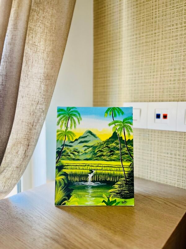 Verdant Whisper – Acrylic Landscape Painting - Image 2