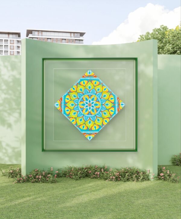 Sunburst Dot Mandala Art - Image 4