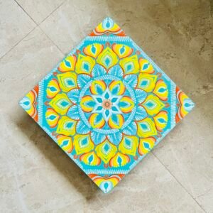Sunburst Dot Mandala Art