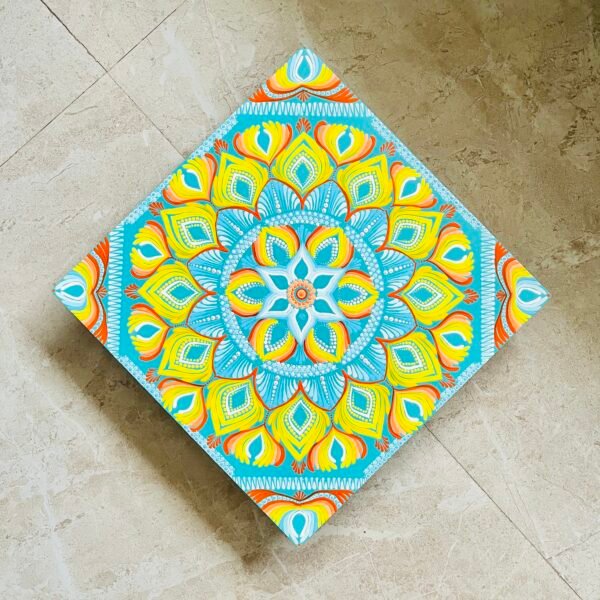 Sunburst Dot Mandala Art