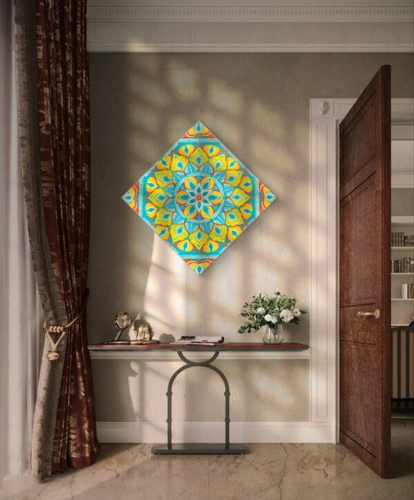Sunburst Dot Mandala Art - Image 2